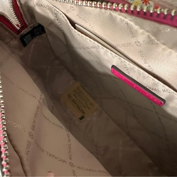 Michael Kors Pink Crossbody Bag with Monogram Design - Picture 6 of 8